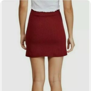Free People red wine wrap skirt